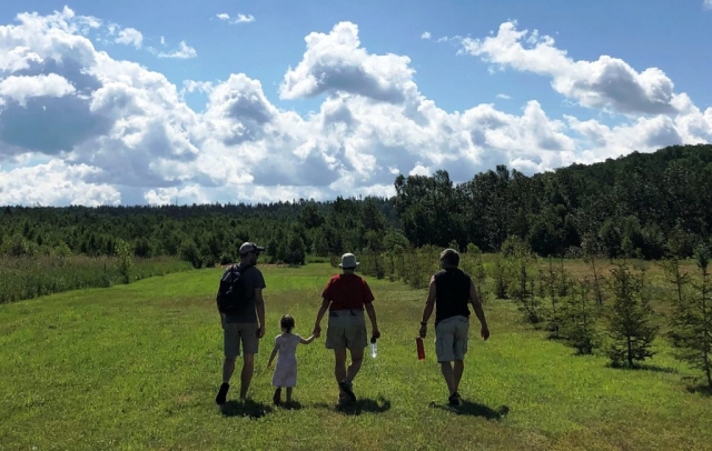 Première visite en famille